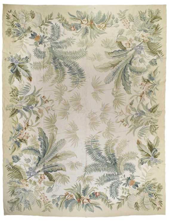 Appraisal: AUBUSSON CHINA White ground opulently patterned with plant motifs in