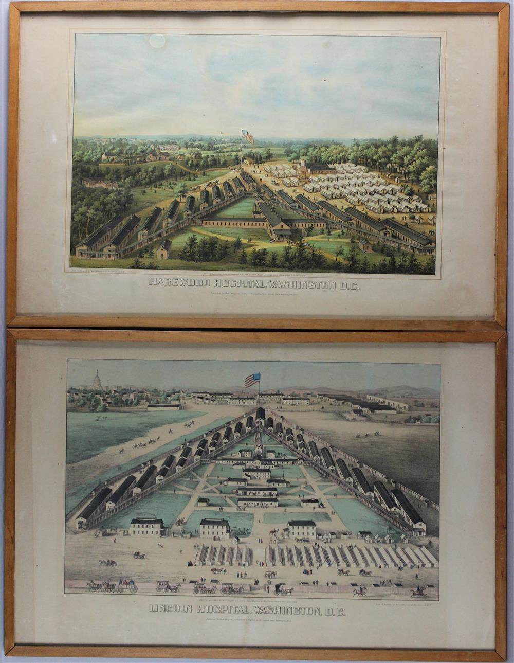 Appraisal: SIX COLOR LITHOGRAPH VIEWS MOST OF WASHINGTON D C First