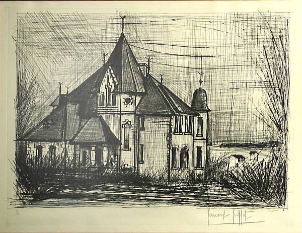 Appraisal: Bernard Buffet French - Ch teau de la Vall e