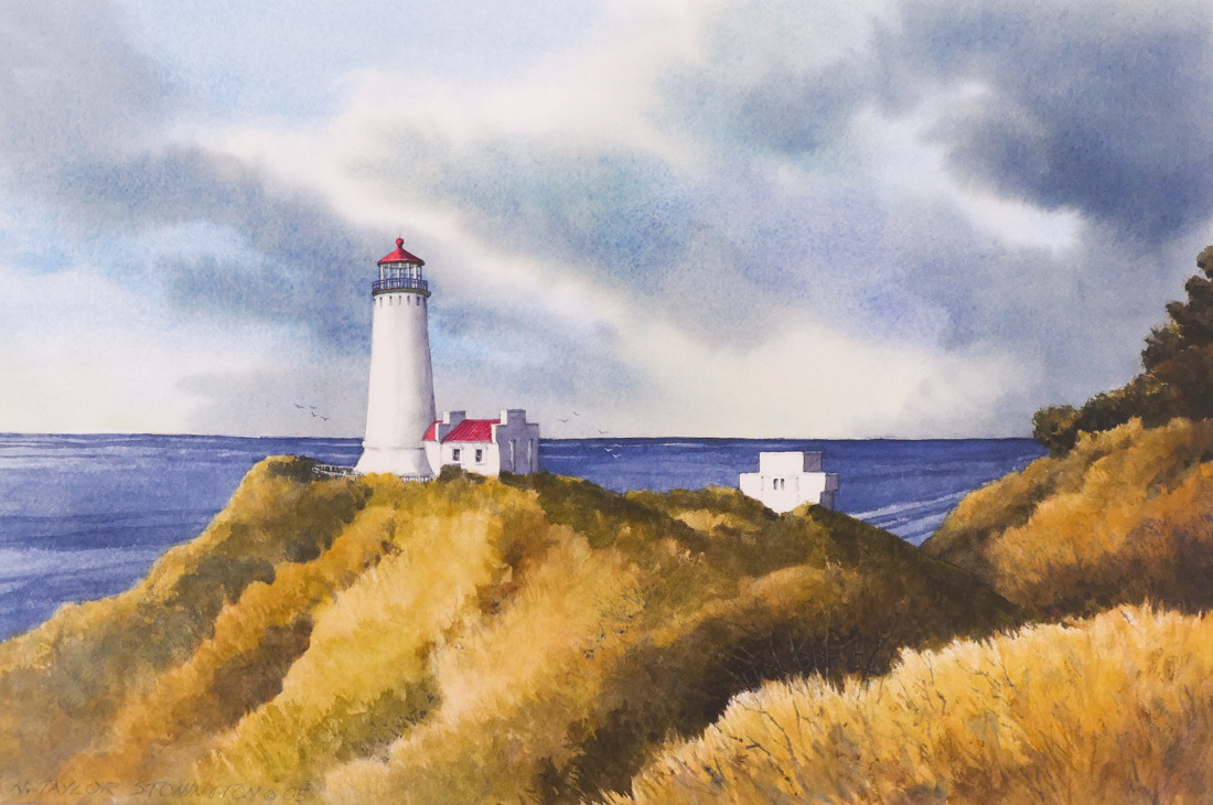 Appraisal: Nancy Taylor Stonington b Alaska ''Light House'' Watercolor on Paper