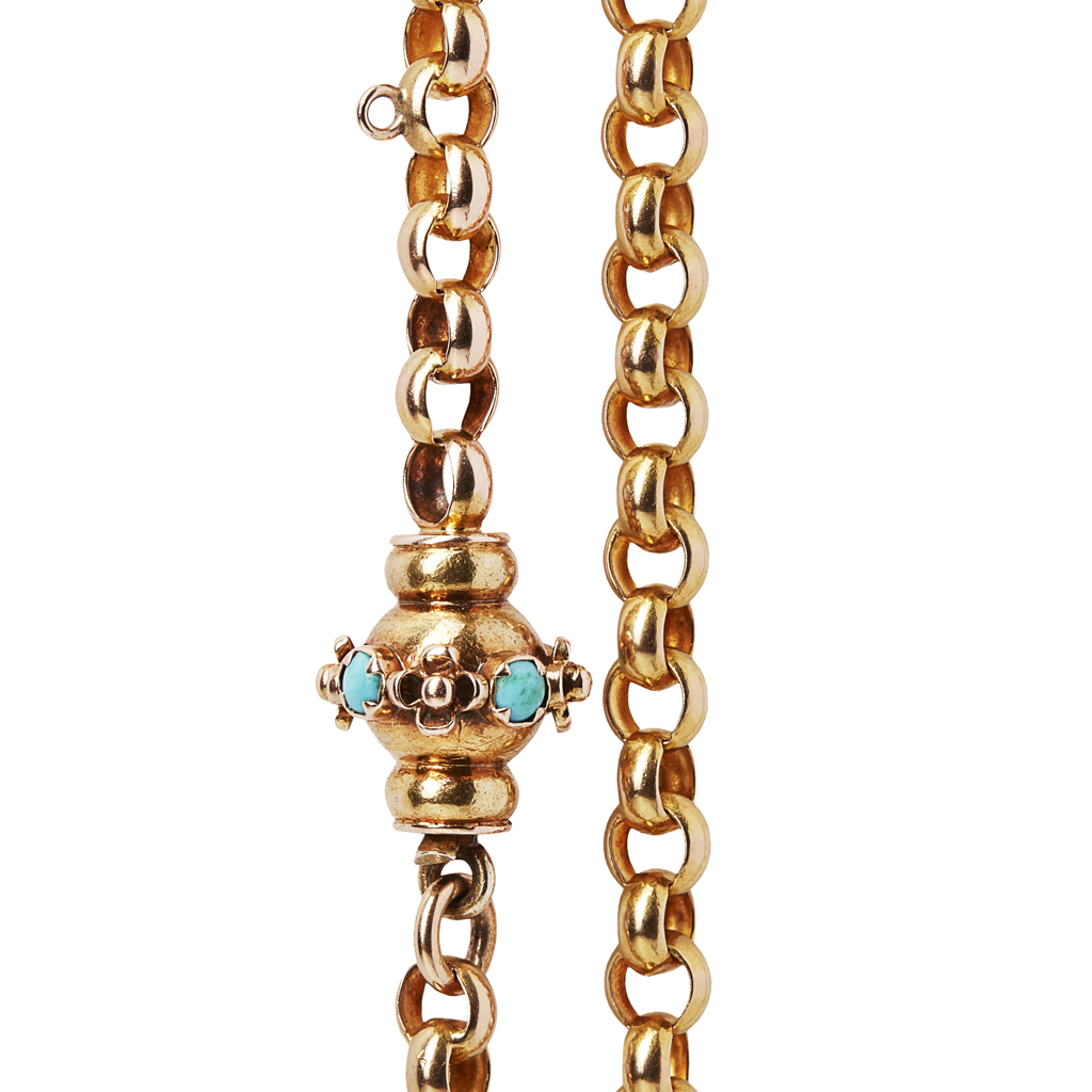 Appraisal: A late th century muff chain composed of a single