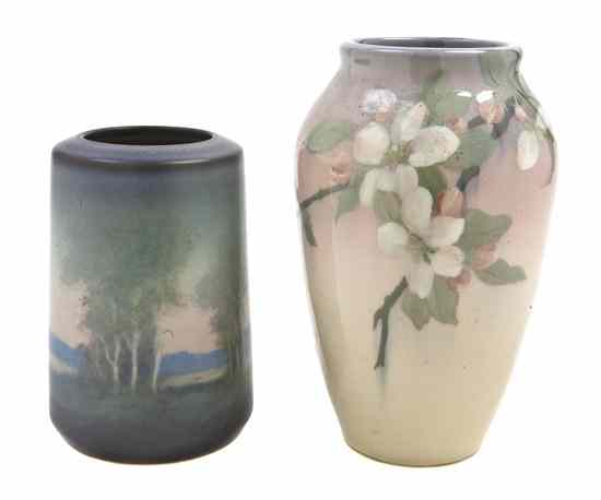 Appraisal: A Rookwood Pottery Vase Edward T Hurtley of circular tapering