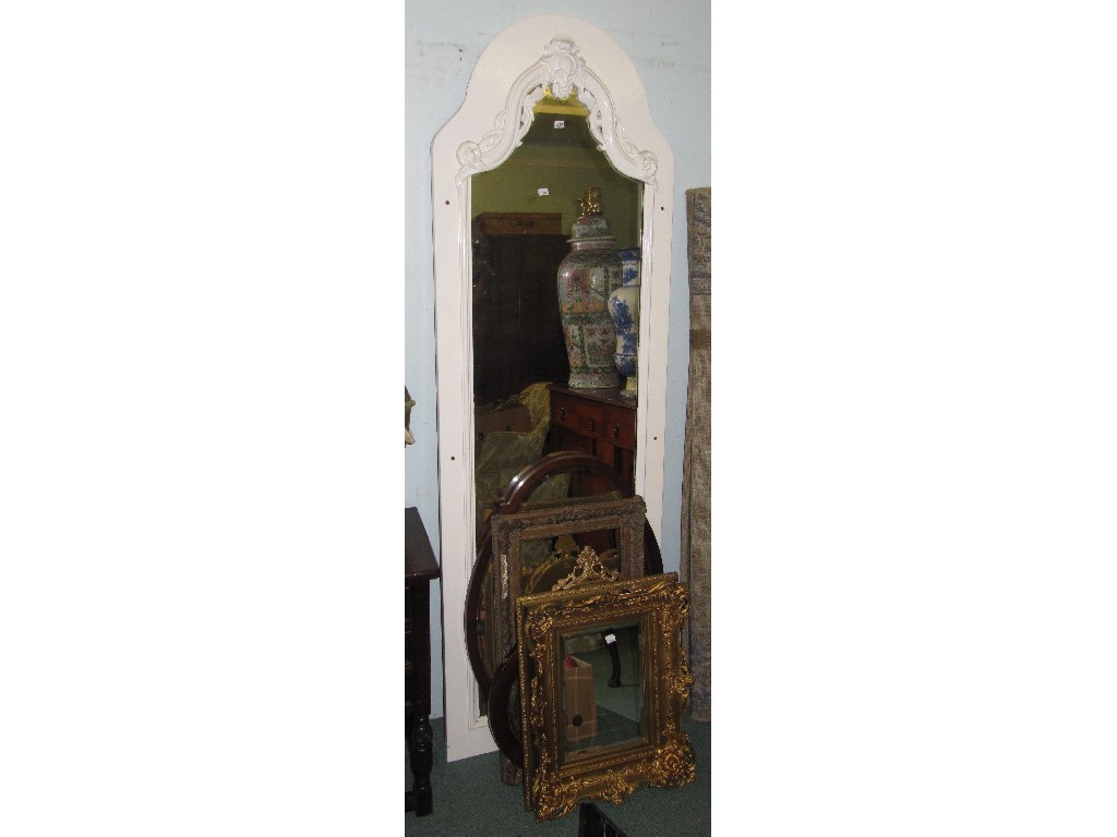 Appraisal: Victorian mirrored door and various wall mirrors