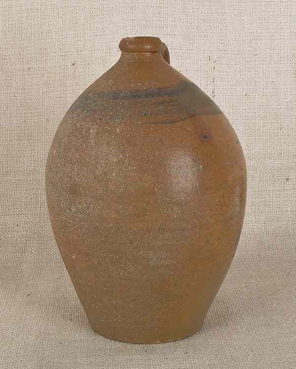 Appraisal: Two stoneware jugs early mid th c probably New Jersey