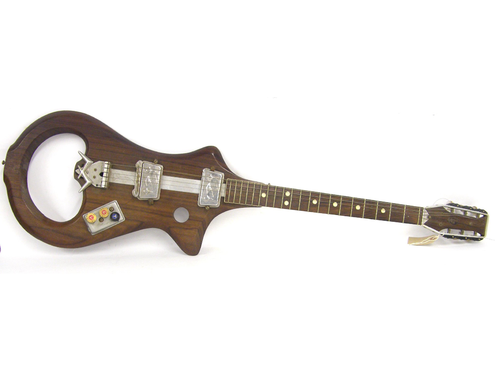 Appraisal: Wandre Davoli Rock electric guitar with eccentric rosewood body steel