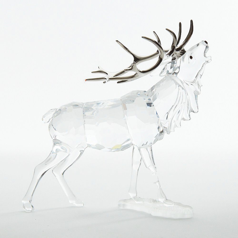 Appraisal: Swarovski Crystal Rare Encounters Stag Elk w Rodium Antlers Swarovski