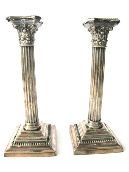 Appraisal: Pair of silverplated candlesticksgorham corporation providence ri th century