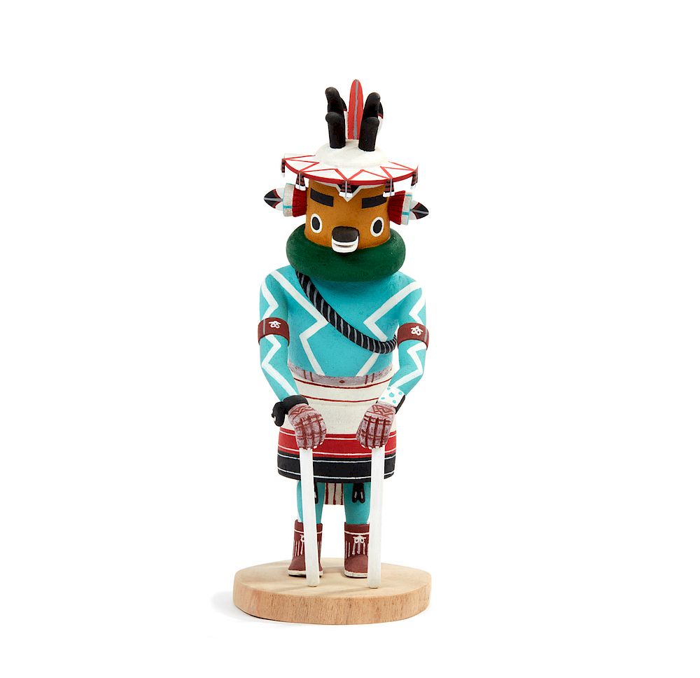 Appraisal: Hopi Antelope Kachina Chop Willard Torivio Hopi Antelope Kachina Chop