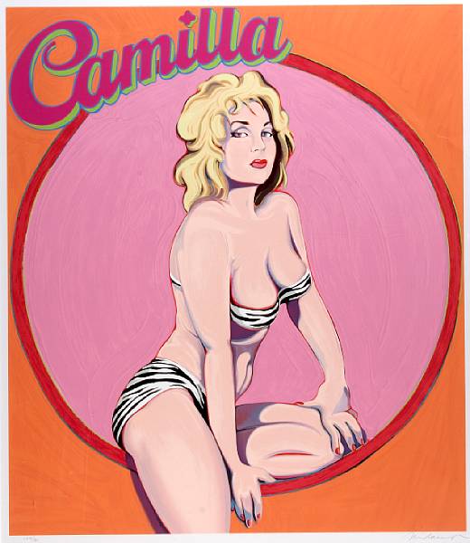 Appraisal: Mel Ramos American born Camilla Screenprint in colors on wove