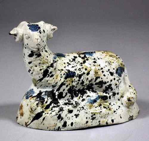 Appraisal: An early th Century Staffordshire pearlware figure of a recumbent