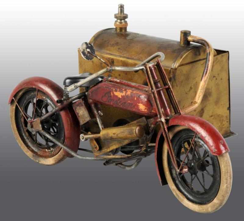 Appraisal: Live Steam Side Car Indian Motorcycle Description Believed to have