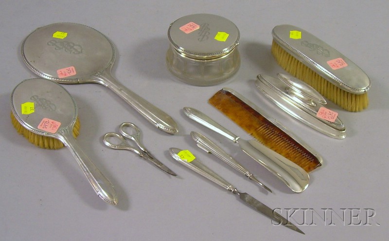 Appraisal: Ten-piece Gorham Sterling Silver Dresser Set