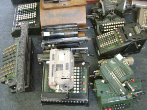 Appraisal: An Oliver No typewriter three other typewriters and a collection