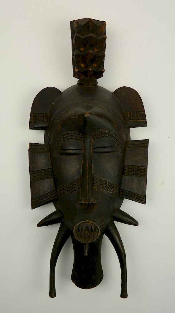 Appraisal: Senufo People Cote d'Ivoire Kpelie mask Senufo People Cote d'Ivoire-