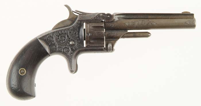 Appraisal: RARE FACTORY ENGRAVED SMITH WESSON ST MODEL RD ISSUE SPUR