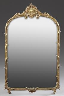 Appraisal: Rococo Style Carved Gilt Wood Mirror th c by the