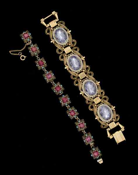 Appraisal: Vogue Florenza Costume Jewelry Collection A Vogue bracelet and a