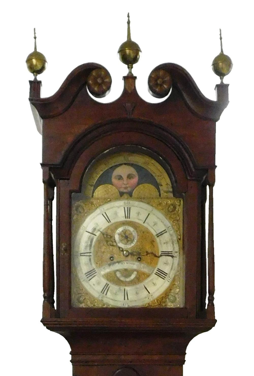 Appraisal: Probably John Wood Jr - Philadelphia Tall Case Clock c