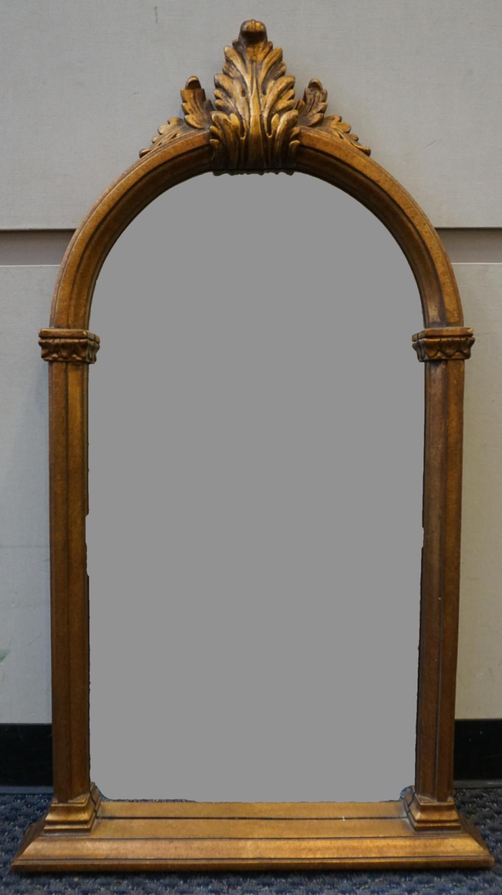 Appraisal: Modern Gilt Composition Frame Arched Mirror x in x cm