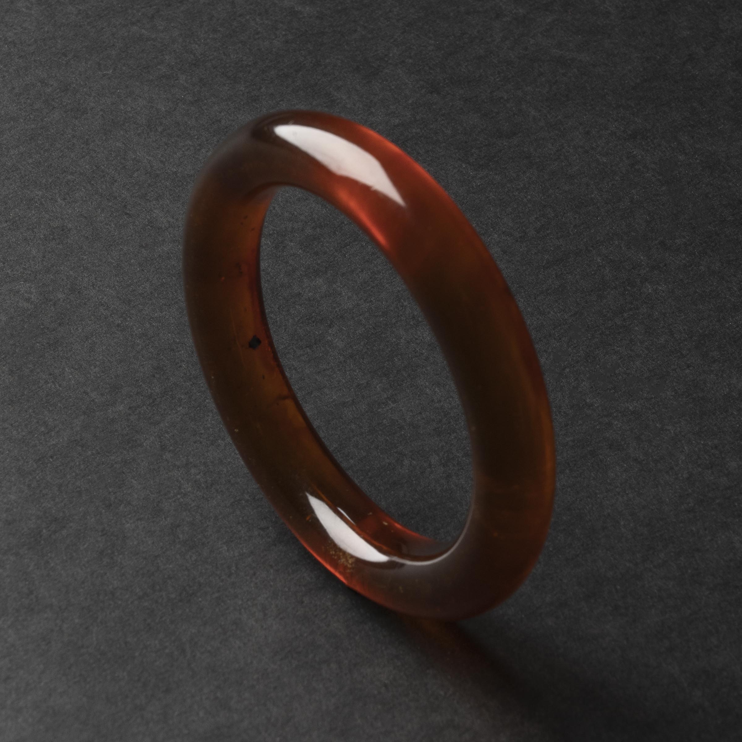 Appraisal: A Rare Natural Amber Bangle th Century Accompanied with a