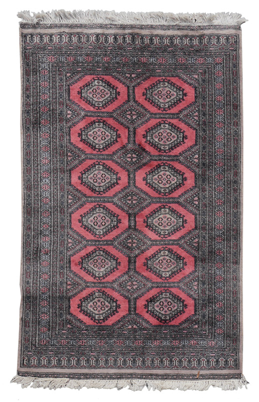 Appraisal: APPROX - YR OLD PAKISTANI BOKHARA HAND KNOTTED WOOL RUG