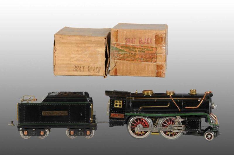 Appraisal: Lionel No Standard Gauge Engine Tender OB Description Pre-war Includes