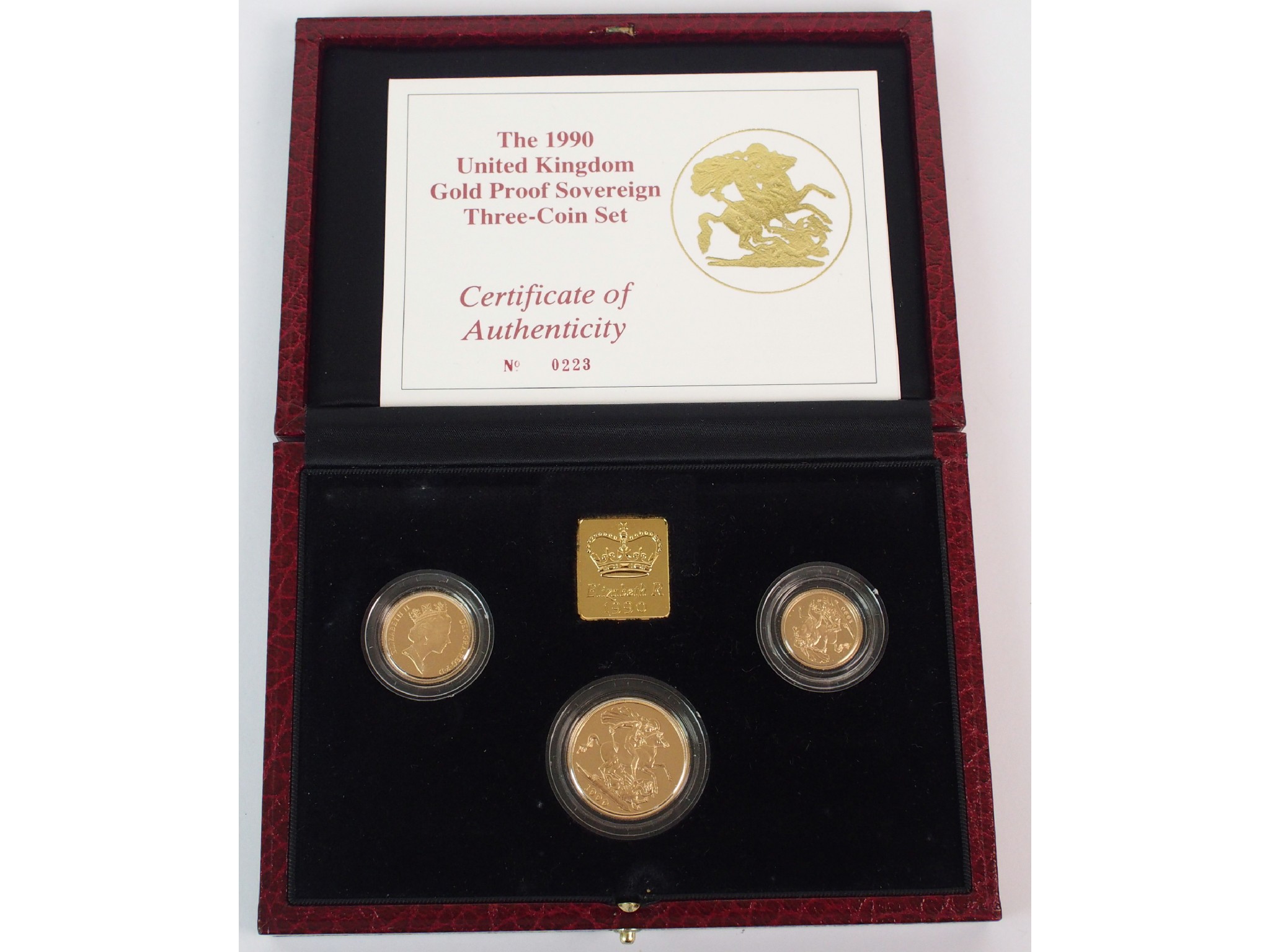 Appraisal: Great Britain gold proof setcomprising piece sovereign and half sovereign