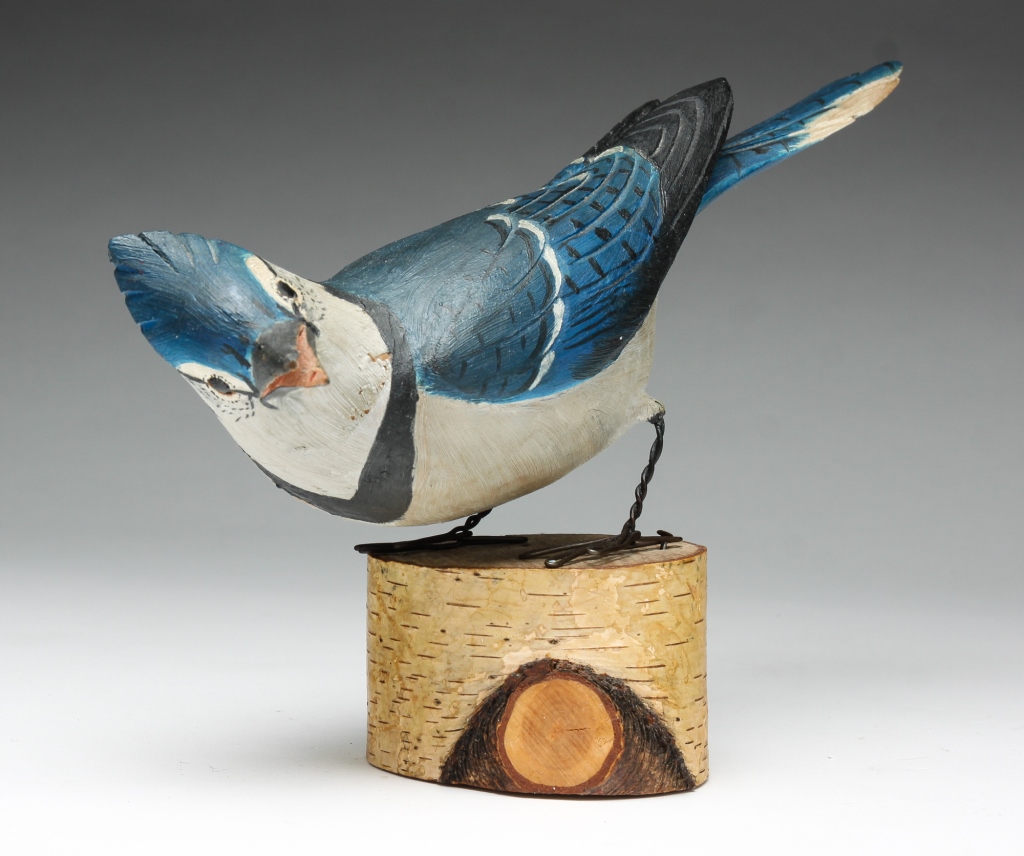 Appraisal: BLUE JAY BY HAZEL TYRRELL Canton New York - Signed