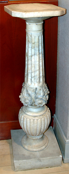 Appraisal: Neoclassical Style Marble Pedestal Estimate -