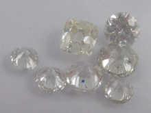 Appraisal: A quantity of loose polished diamonds comprising seven old cut