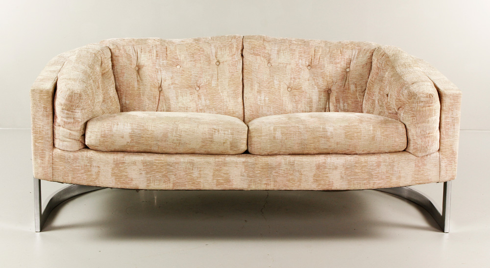 Appraisal: - Baughman for Coggin Loveseat Milo Baughman for Thayer Coggin