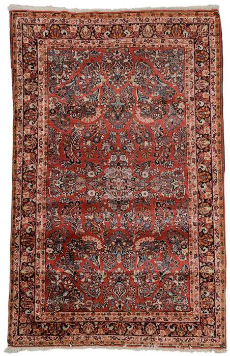 Appraisal: Fine Sarouk Rug Persian early th century typical floral designs