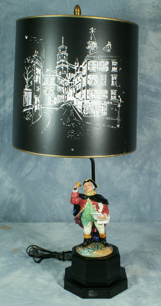 Appraisal: Royal Doulton figurine mounted as a lamp HN Town Crier