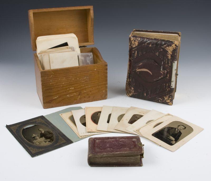 Appraisal: Extensive th Century Tintype Collection a varied grouping as follows