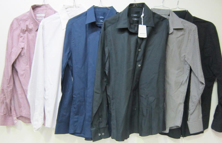 Appraisal: SIX MARCS MENS LONG SLEEVE BUSINESS SHIRTS ESTIMATED SIZE M-L