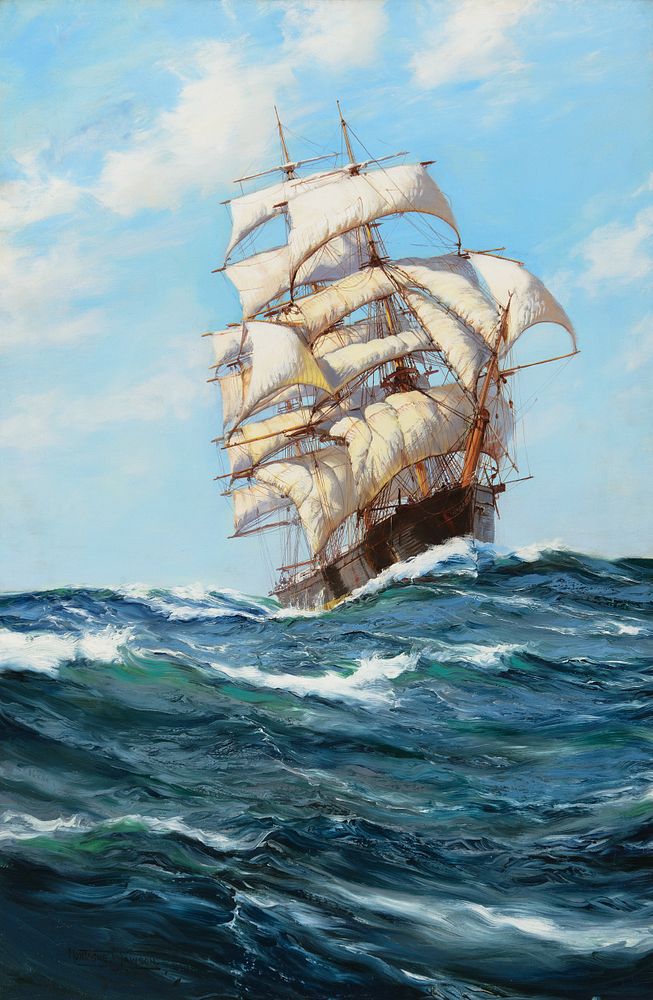 Appraisal: Montague Dawson Clipper Ship - Forest Queen Montague Dawson Clipper