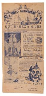 Appraisal: Group of Three Mexican Circus Broadsides Various dates and publishers