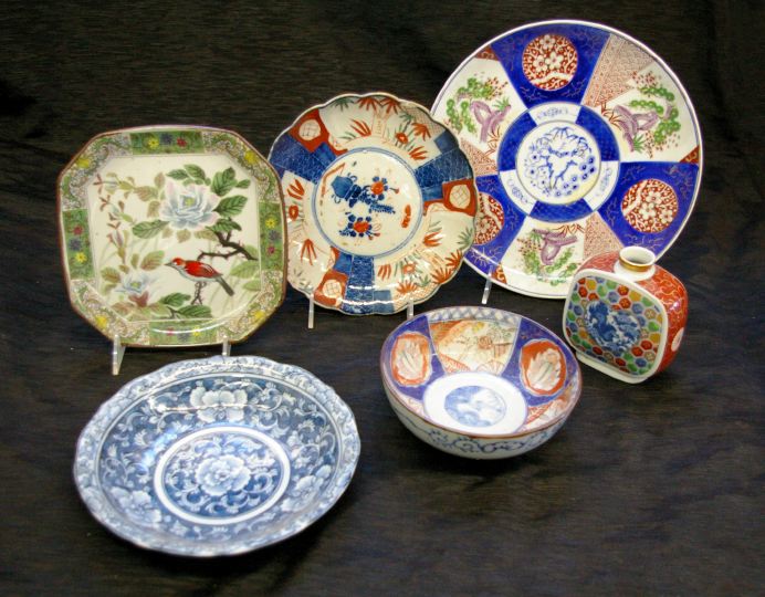 Appraisal: Six-Piece Group of Oriental Porcelain consisting of a Japanese Edo