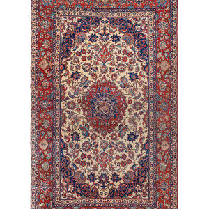 Appraisal: An Isfahan Wool Rug Circa feet inches x feet inches