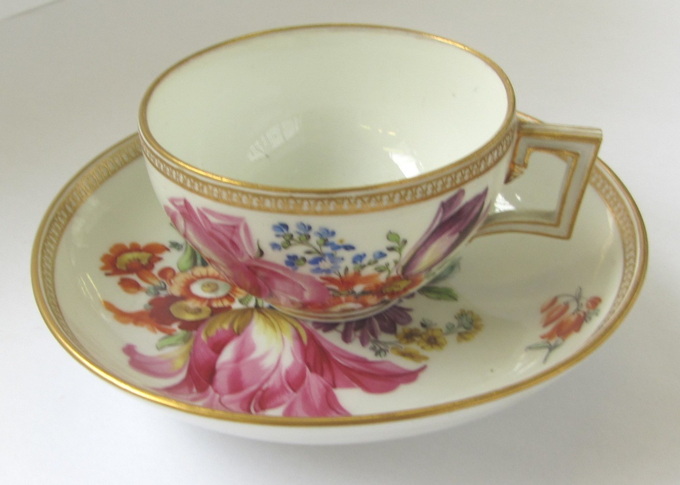 Appraisal: A part set of five Meissen Marcolini period porcelain teacups