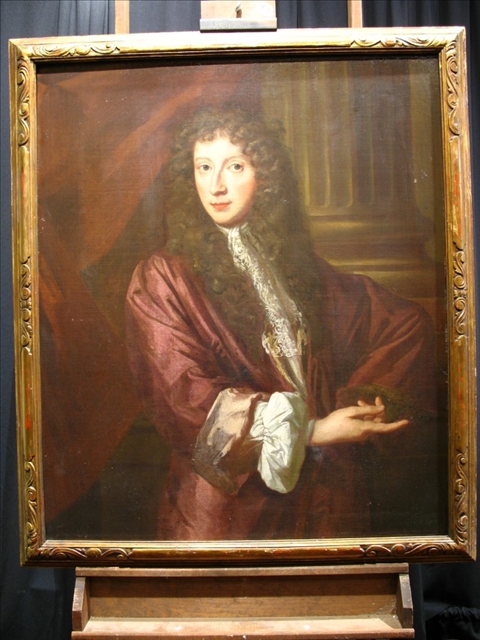 Appraisal: FOLLOWER OF SIR PETER LELY BRITISH TH CENURY PORTRAIT OF