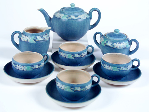 Appraisal: NEWCOMB COLLEGE Tea set by A F Simpson with teapot