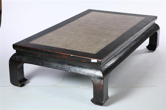 Appraisal: TABLE Chinese th century Low table with wooden frame and