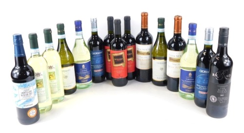 Appraisal: Assorted wines including Etichetta Oro Puglia Roso Giordano Riesling Giordano