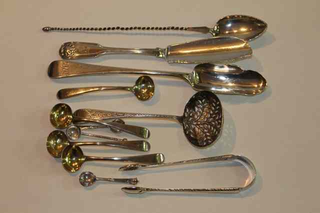 Appraisal: A COLLECTION OF VARIOUS SILVERWARES and other wares including a