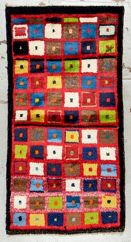 Appraisal: Semi-Antique Gabbeh Rug ' '' x ' '' Semi-Antique Gabbeh