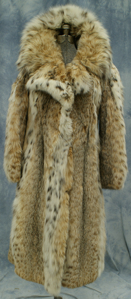 Appraisal: Full length Emilio Gucci lynx coat c 's embroidered Ruth