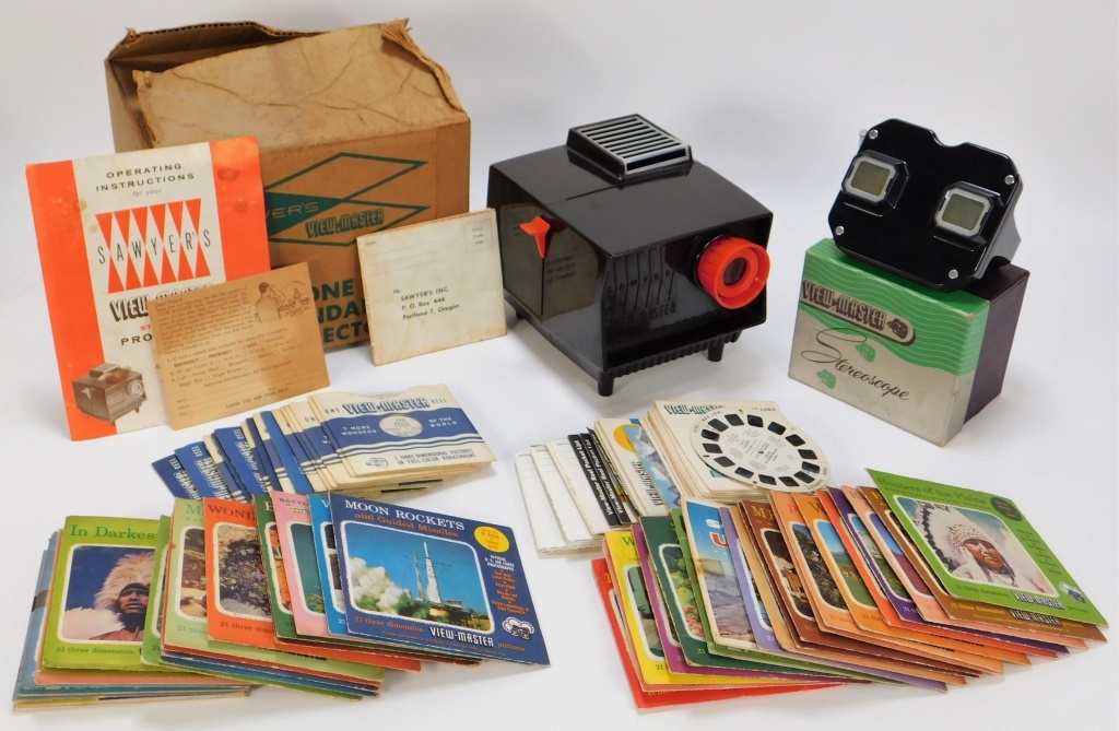 Appraisal: LG SAWYERS VIEW MASTER PROJECTOR REEL COLLECTION United States s