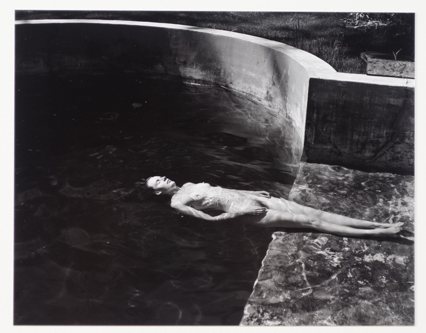 Appraisal: EDWARD WESTON GELATIN SILVER PHOTOGRAPH California - Nude Floating Charis