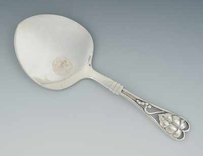 Appraisal: A George Jensen Sterling Silver Tomato Server Open floral design